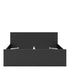 *Naia Euro King Bed (160 x 200) in Black Matt